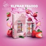 ElfBar TE6000 Puffs Disposable Strawberry Juicy Peach Dubai