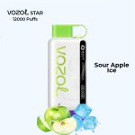 Vozol Star 12000 Puffs Sour Apple Ice Dubai