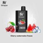 Silvaper 24000 Puffs Disposable Vape Cherry Watermelon Freeze in UAE