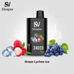 Silvaper 24000 Puffs Disposable Vape Grape Lychee Ice in UAE