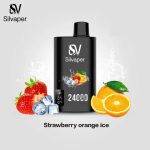 Silvaper 24000 Puffs Disposable Vape Strawberry Orange Ice in Dubai