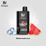 Silvaper 24000 Puffs Disposable Vape Strawberry Watermelon Ice in Dubai