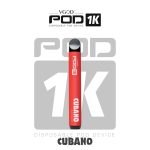 Vgod Pod 1k Disposable Device (1,500 Puffs) Cubano in Dubai