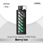 Vozol Gear Shisha 25000 Puffs DTL Disposable Pod Berry Ice in UAE