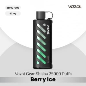 Vozol Gear Shisha 25000 Puffs DTL Disposable Pod Berry Ice in UAE
