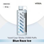 Vozol Gear Shisha 25000 Puffs DTL Disposable Pod Blue Razz Ice in UAE