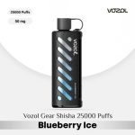 Vozol Gear Shisha 25000 Puffs DTL Disposable Pod Blueberry Ice in UAE