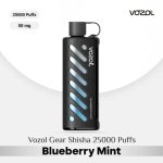 Vozol Gear Shisha 25000 Puffs DTL Disposable Pod Blueberry Mint in UAE
