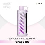 Vozol Gear Shisha 25000 Puffs DTL Disposable Pod Grape Ice in Dubai