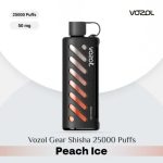 Vozol Gear Shisha 25000 Puffs DTL Disposable Pod Peach Ice in UAE