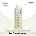 Vozol Gear Shisha 25000 Puffs DTL Disposable Pod Perfume Lemon in UAE