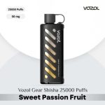Vozol Gear Shisha 25000 Puffs DTL Disposable Pod Sweet Passion Fruit in Dubai