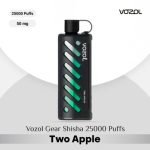 Vozol Gear Shisha 25000 Puffs DTL Disposable Pod Two Apples in UAE