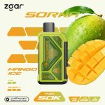 Zgar Sorna Boost 50000 Puffs Disposable Vape Mango Ice in UAE