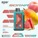 Zgar Sorna Boost 50000 Puffs Disposable Vape Peach Mango Watermelon in Dubai