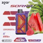 Zgar Sorna Boost 50000 Puffs Disposable Vape Raspberry Watermelon in UAE