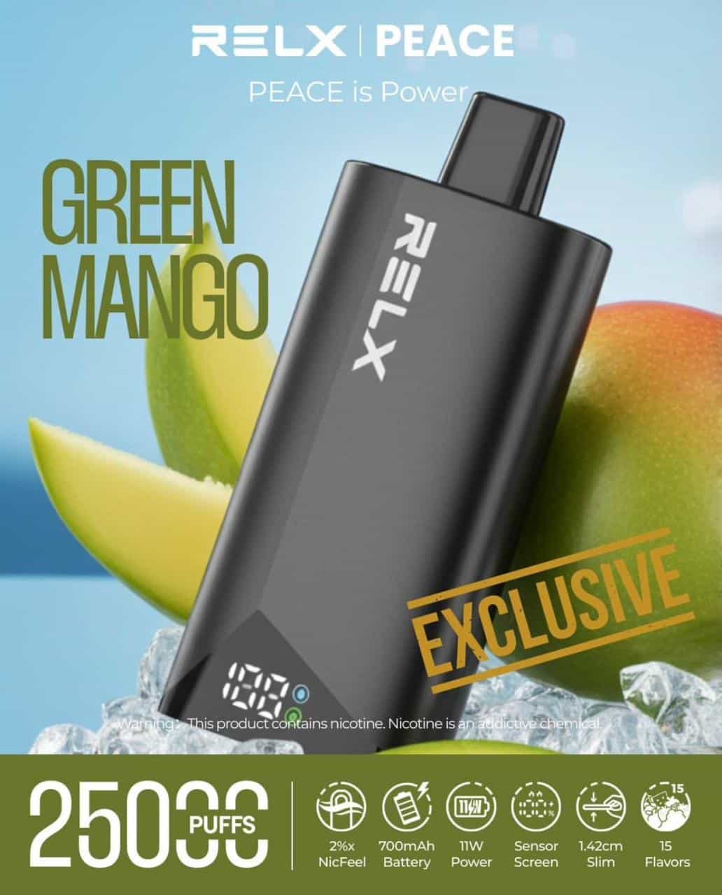 RELX Peace 25000 Puffs Disposable Vape - 20MG in UAE RELX Peace 25000 Puffs Disposable Vape - 20MG in UAE