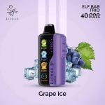 Elf Bar Trio 40000 Puffs Disposable Vape Grape Ice UAE
