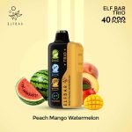 Elf Bar Trio 40000 Puffs Disposable Vape Peach Mango Watermelon Dubai