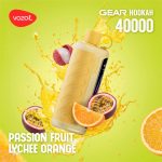 VOZOL Gear Hookah 40K Puffs Passion Fruit Lychee Orange Dubai
