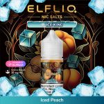 ELFLIQ Nic Salts Ice King Iced Peach in Dubai